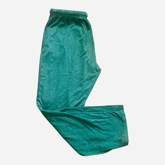 Women L green casual launch pants elastic waist drawstring straight leg - Picture 10 of 12